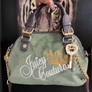 💚💚🔑  Juicy Couture GORGEOUS Key To Juicy Dome Satchel -Super Greens💚💚 🔑 NWT
